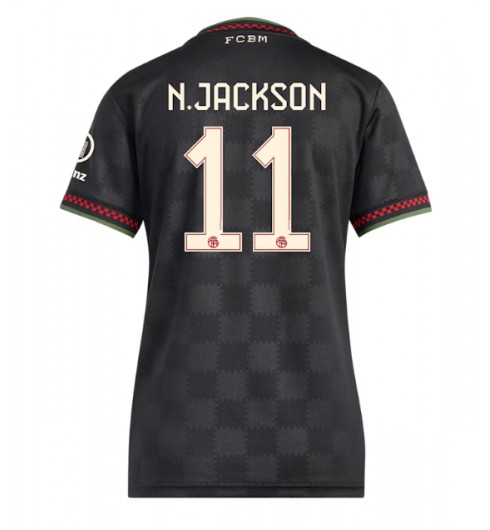 Bayern Munich Nicolas Jackson #11 Tredjedrakt Dame 2025-26 Korte ermer Bayern Munich Nicolas Jackson #11 Tredjedrakt Dame 2025-26 Korte ermer